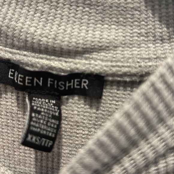 Eileen Fisher Gray Long Sleeve Tunic - Picture 4 of 6